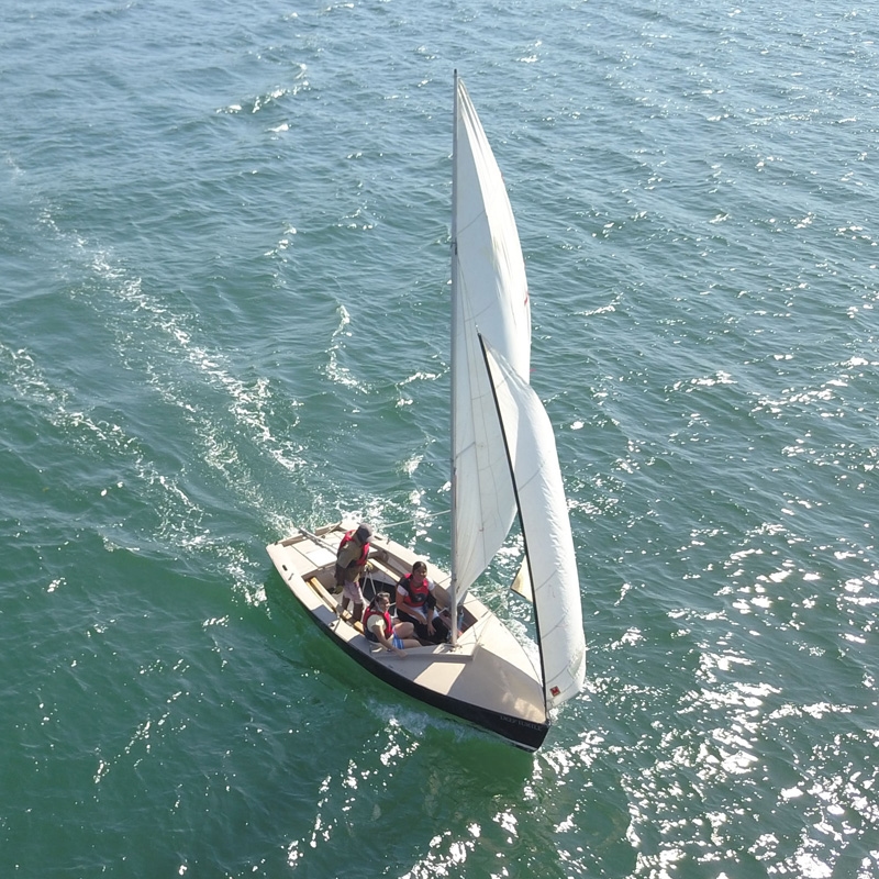 Small boat on the Indian Ocean, Mombasa