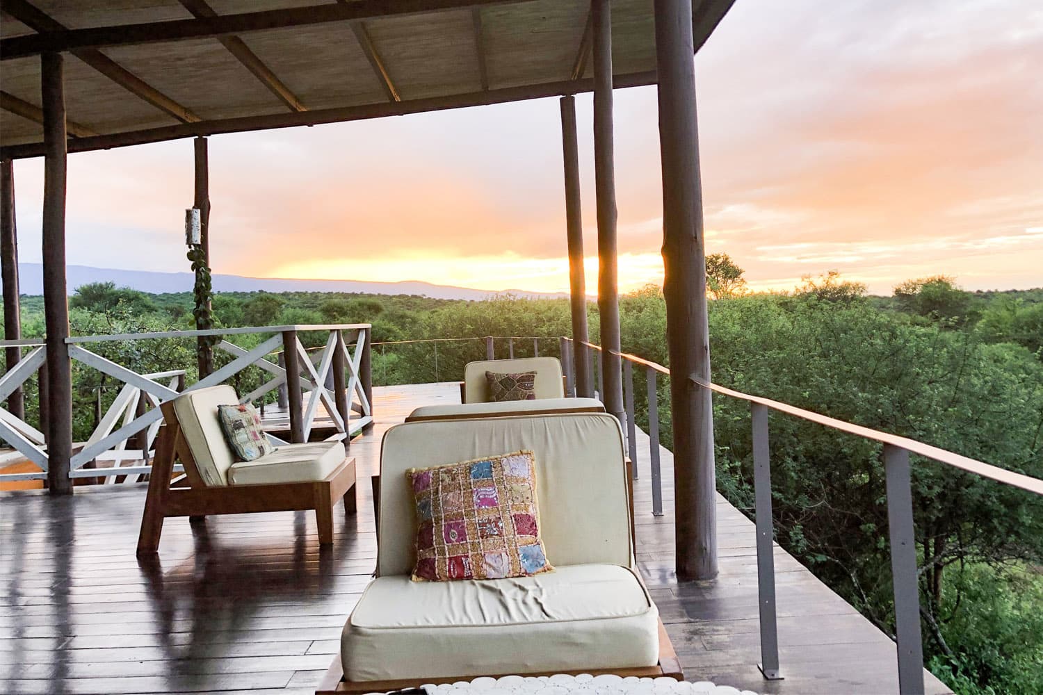 Viewing deck at Elephant Gorge Camp, Amboseli National Park