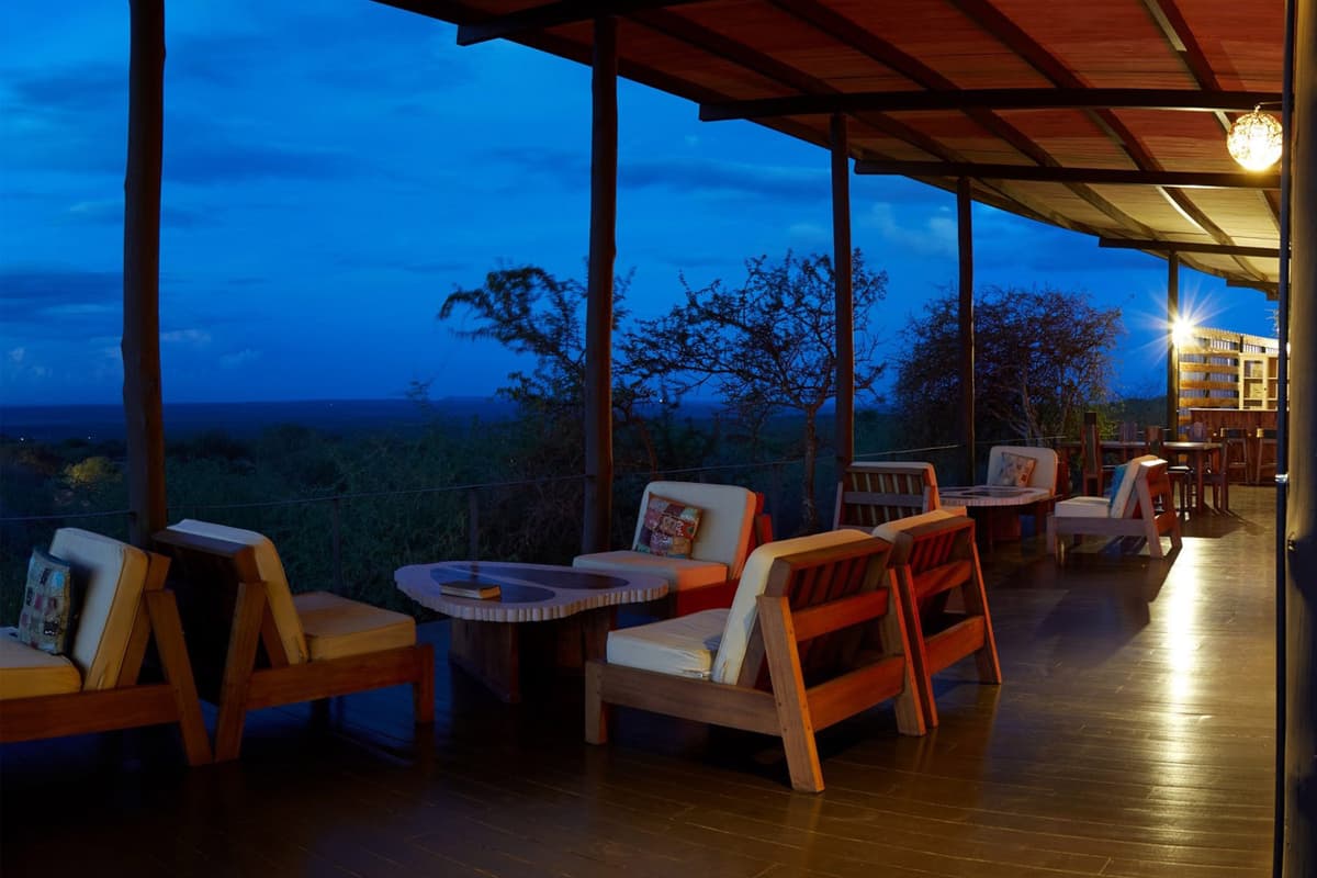 Common area at Elephant Gorge Camp, Amboseli National Park