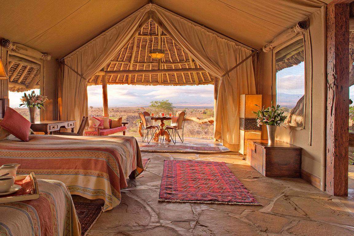 Luxury Tent at Elewana Tortilis Camp, Amboseli National Park