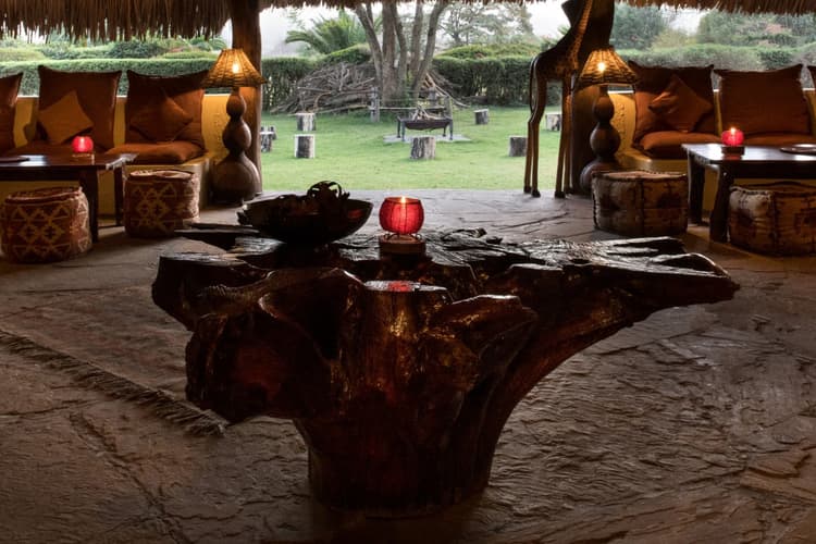 Common area at Flamingo Hill Tented Camp, Lake Nakuru