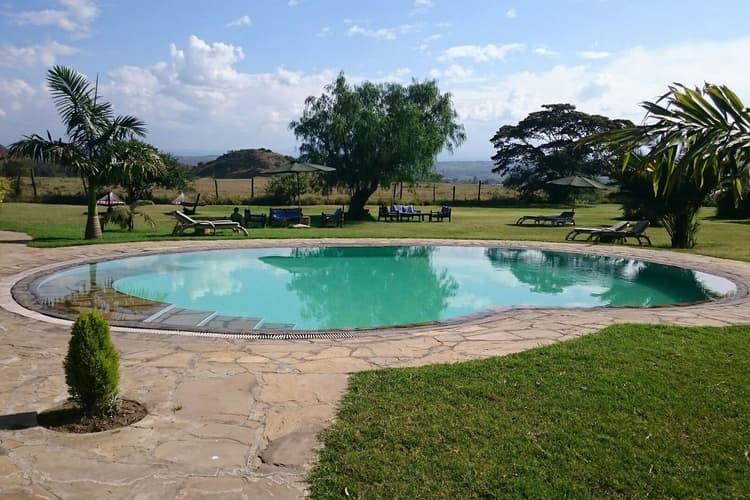 Pool at Flamingo Hill Tented Camp, Lake Nakuru