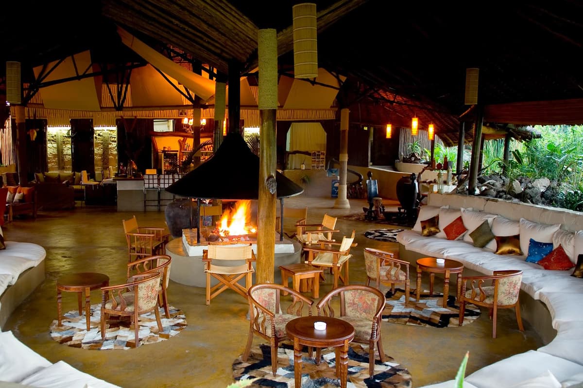 Common Lounge at Mbweha Safari Camp, Lake Nakuru