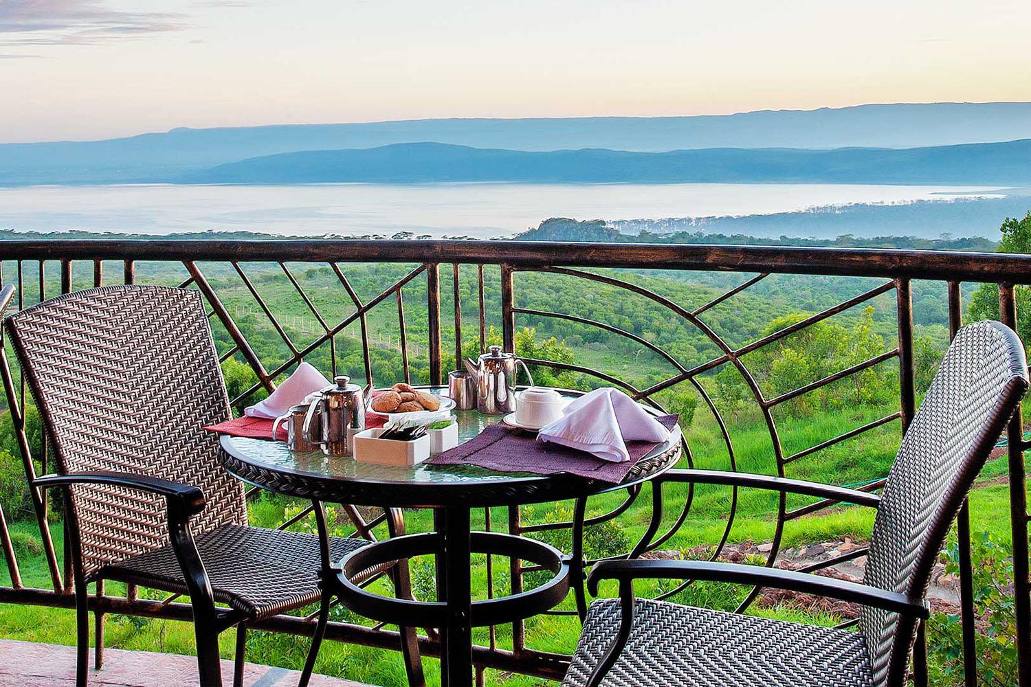 View of Lake Nakuru from Sopa Lodge