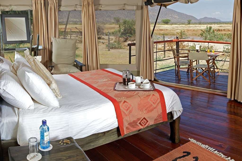 Luxury Tent at Ashnil Samburu Camp, Samburu National Reserve