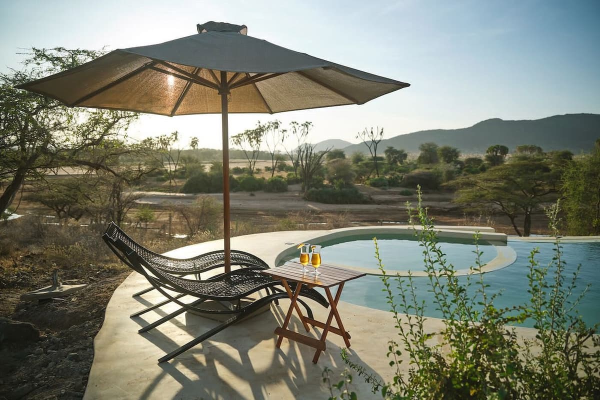 Pool at Ashnil Surana Buffalo Springs Camp, Samburu