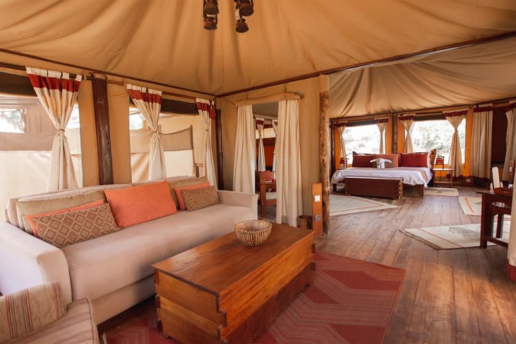 Luxury Tent at Elephant Bedroom Camp, Samburu National Reserve