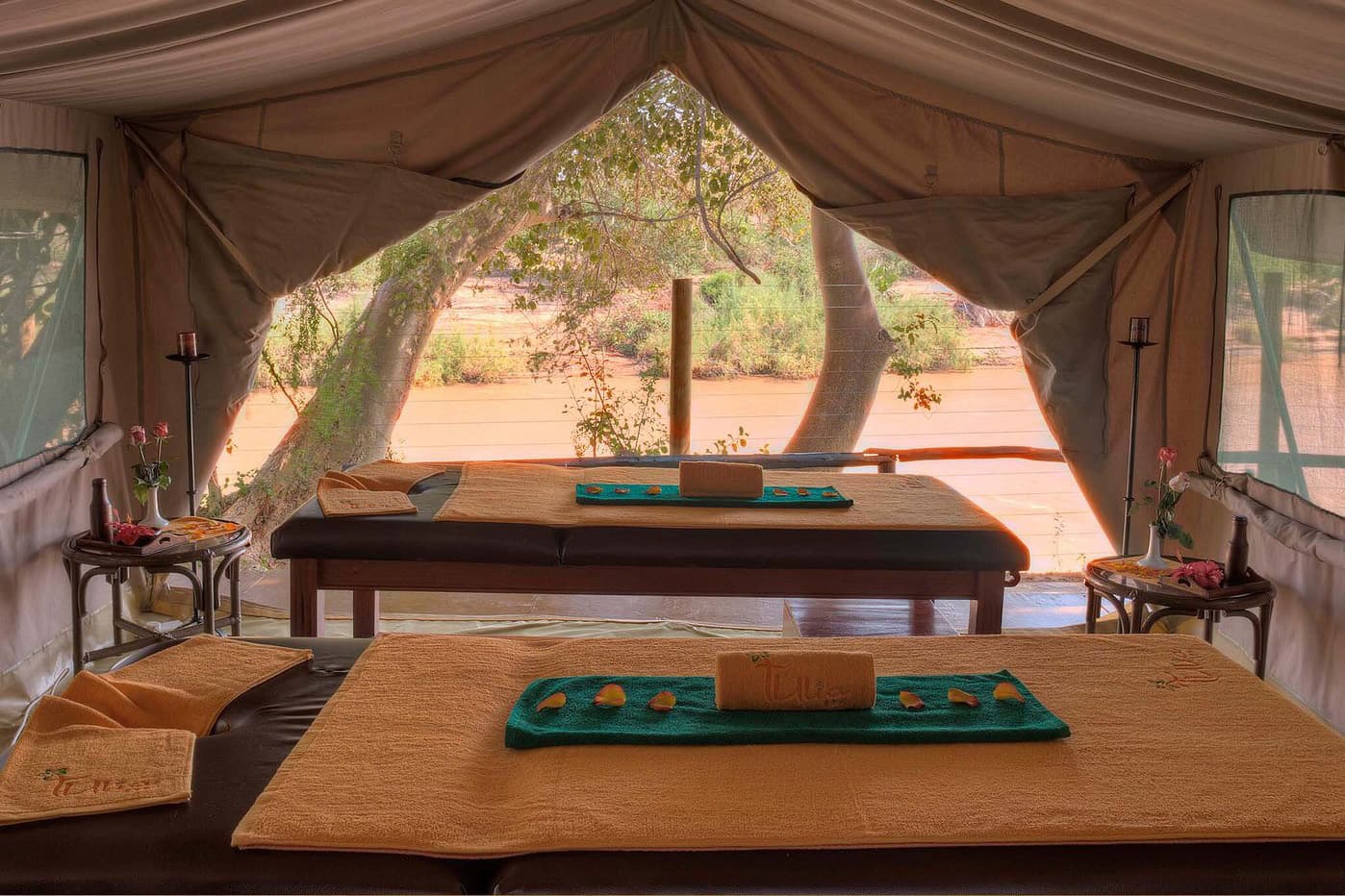 Massage area at Sarova Shaba Game Lodge, Samburu