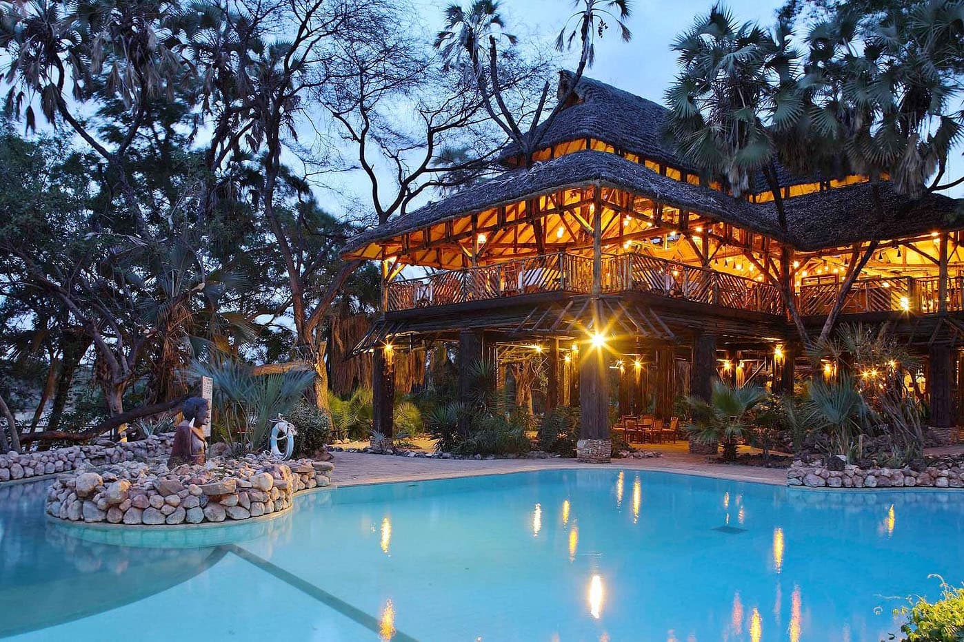 Common area at Sarova Shaba Game Lodge, Samburu