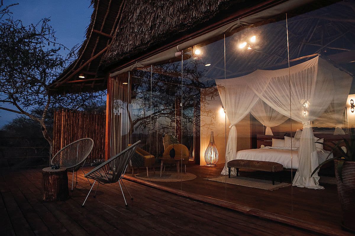 Elegant Room at Lions Bluff Lodge, Tsavo West National Park