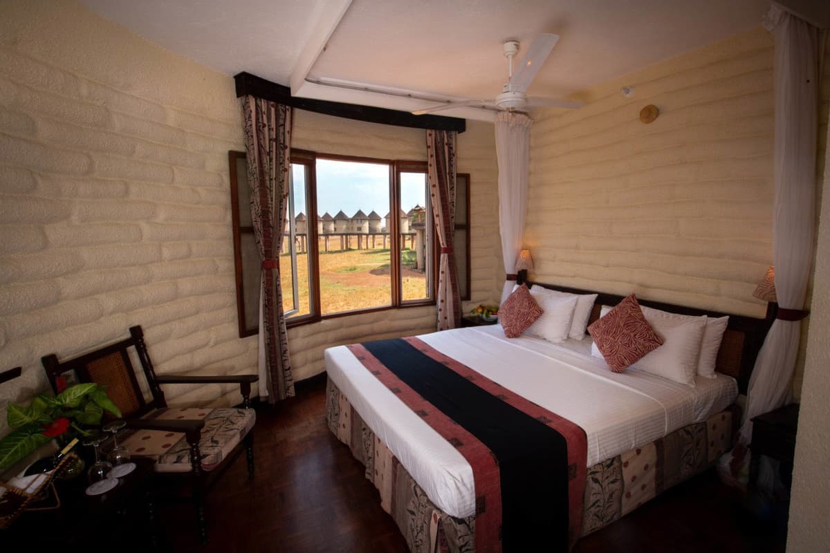 Overhead view of Salt Lick Safari Lodge
